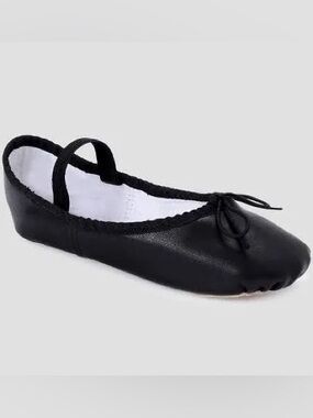 Freestyle by Danskin Girls Size 10 Black Ballet Slippers
